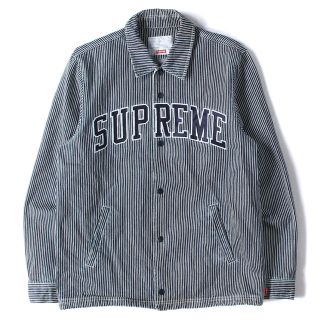 シュプリーム(Supreme)のsupreme 13AW アーチロゴヒッコリーデニムコーチジャケット(ブルゾン)