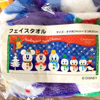 ディズニー(Disney)の【新品】フェイスタオル　雪だるまミッキー&ミニー(タオル)