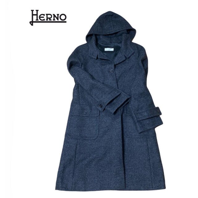 生まれのブランドで 48 ベージュ バージンウール ダウンジャケット ヘルノ 【極美品】HERNO - ダウンジャケット