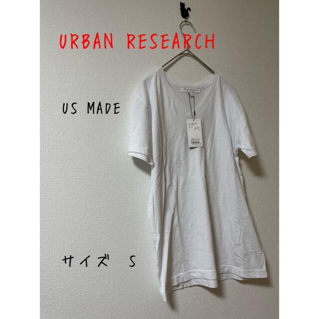 URBAN RESEARCH(アーバンリサーチ)の未使用　URBAN RESEARCH アーバンリサーチ US MADE vネック メンズのトップス(Tシャツ/カットソー(半袖/袖なし))の商品写真