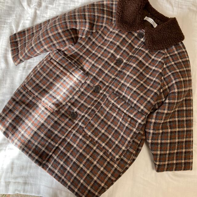 Caramel baby&child (キャラメルベビー&チャイルド)のLindo チェックコート 110 キッズ/ベビー/マタニティのキッズ服女の子用(90cm~)(コート)の商品写真