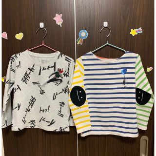 グラニフ(Design Tshirts Store graniph)のグラニフ　キッズ　長袖Tシャツ　110センチ　２枚セット(Tシャツ/カットソー)