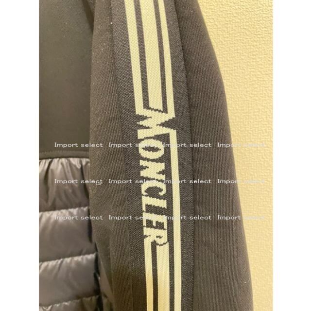 ●新品/正規品● MONCLER 袖ストライプモチーフ フード カーディガン