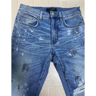 2021年秋冬新作 amiri IDG デニム JEAN ペンキ加工ダメージデニム