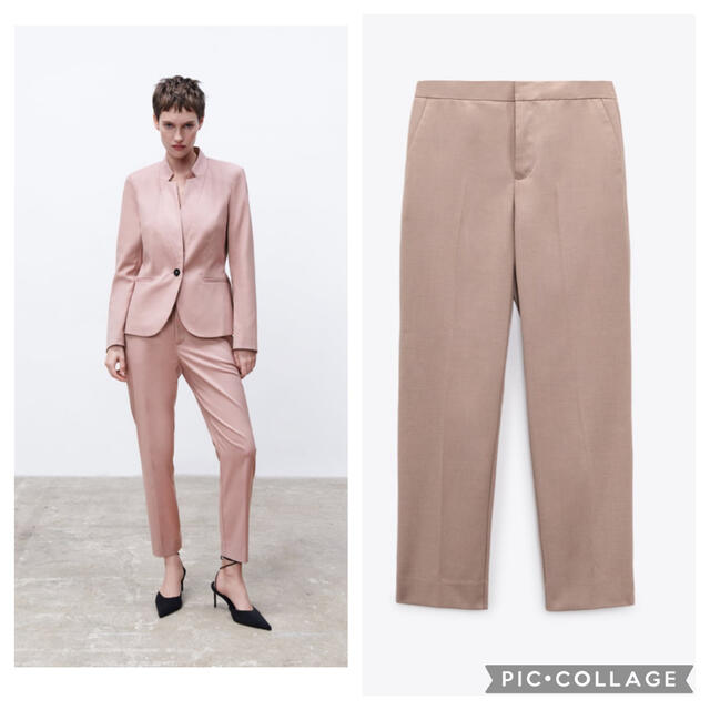 ZARA - 《新品タグ付き36》ZARA ネップ加工スキニーパンツの通販 ZARA - 《新品タグ付き36》ZARA ネップ加工スキニーパンツの通販