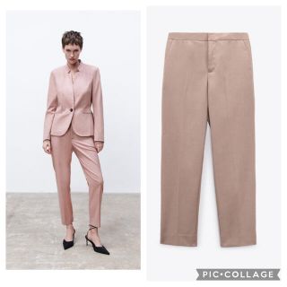 ZARA - 《新品タグ付き36》ZARA ネップ加工スキニーパンツの通販 ZARA - 《新品タグ付き36》ZARA ネップ加工スキニーパンツの通販