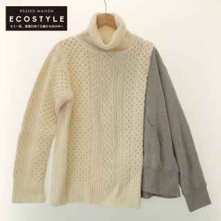 Sacai 初期サカイ アシンメトリーオーバーサイズタートルセーター-