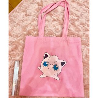 ポケモン(ポケモン)のポケモン　プリン　トートバッグ　ピンク　エコバッグ(キャラクターグッズ)