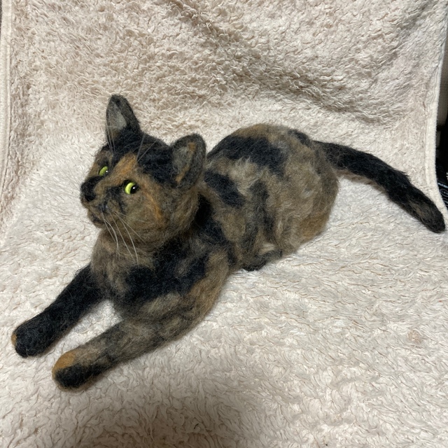 ねこまる様専用 羊毛フェルト オーダー ハンドメイド サビ猫ちゃん