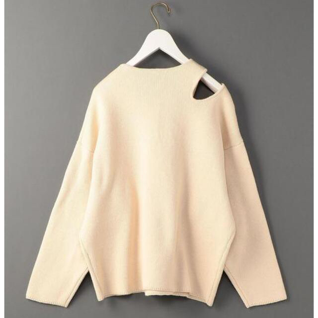 BEAUTY&YOUTH UNITED ARROWS(ビューティアンドユースユナイテッドアローズ)の6ROKUCOTTON SHOULDER SLIT KNIT PULLOVER レディースのトップス(カットソー(長袖/七分))の商品写真