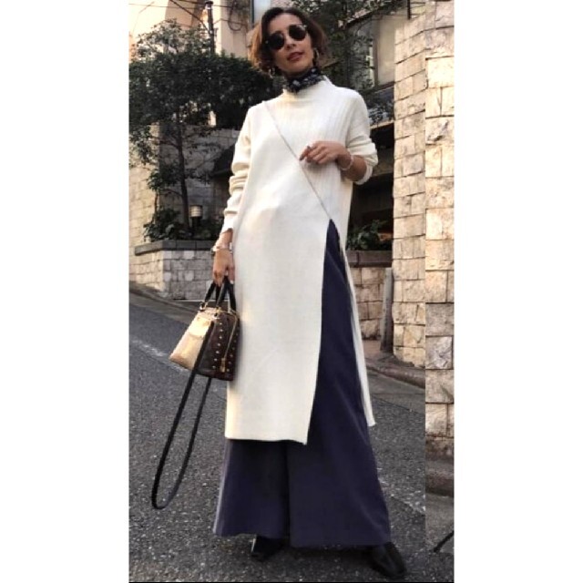 Ameri VINTAGE - Ameri【未使用品】スリット ロング ニット ワンピース