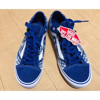 ヴァンズ(VANS)の【小鉄様専用】VANS STYLE 36　(BANDANA)BLU/WH(スニーカー)