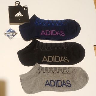 アディダス(adidas)のメンズ　アディダス　ソックス　3足　セット　26〜28cm(ソックス)