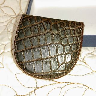 ガウディ マットクロコダイル 馬蹄型 小銭入れ 箱付き 美品の通販 by