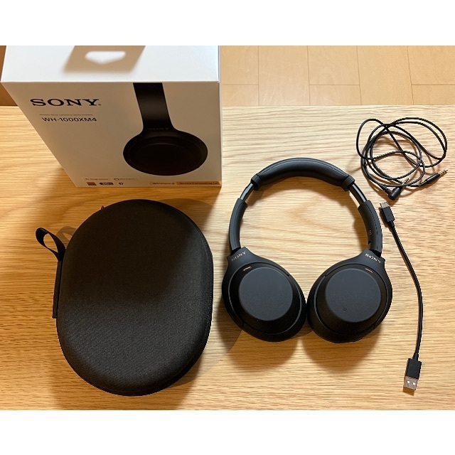 SONY(ソニー)の【中古美品】ワイヤレスヘッドホン SONY WH-1000XM4 スマホ/家電/カメラのオーディオ機器(ヘッドフォン/イヤフォン)の商品写真