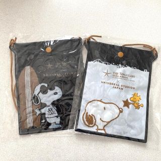 スヌーピー(SNOOPY)の【USJ】未開封　非売品　スヌーピーマルチケース　2個セット(キャラクターグッズ)