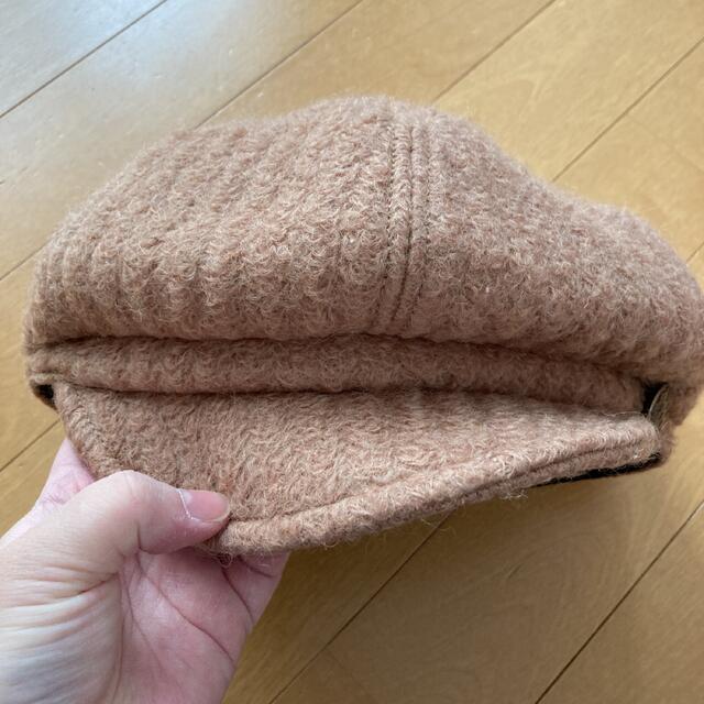 レディース　ベージュ帽子　57.5センチ レディースの帽子(キャスケット)の商品写真
