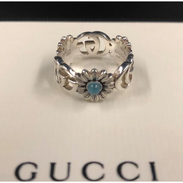 Gucci(グッチ)のグッチ　シルバー　リング　ダブルG フラワー レディースのアクセサリー(リング(指輪))の商品写真