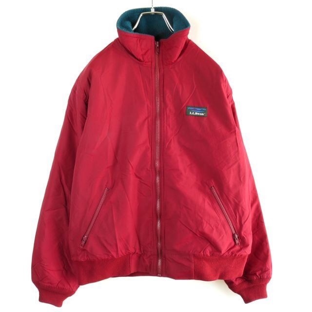 L.L.Bean - 専用80s LLBean Warm-Up Zip Jacket 赤×緑 USA製の通販 by