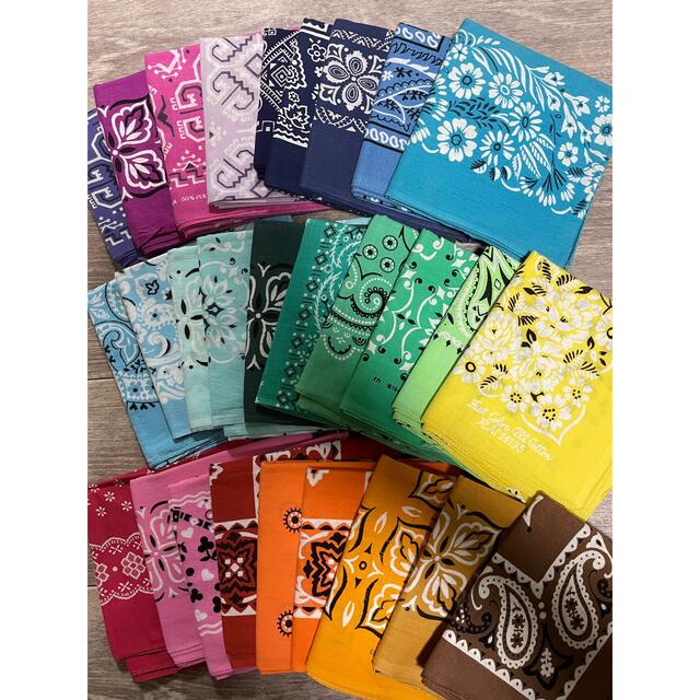 vintage bandana バンダナ レディースのファッション小物(バンダナ/スカーフ)の商品写真