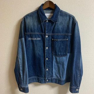 カルバンクライン(Calvin Klein)のCalvin Klein Jeans カルバンクライン　ロゴ刺繍　切替デニム(Gジャン/デニムジャケット)