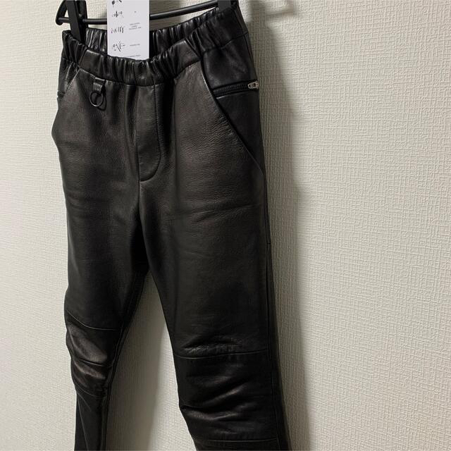 SUNSEA 20AW LEATHER FLEA MARKET PANTS 1メンズ