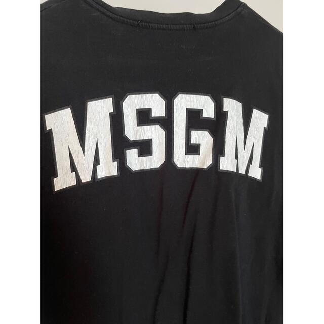 MSGM(エムエスジイエム)のMSGM Ｔシャツ 黒 XS レディースのトップス(Tシャツ(半袖/袖なし))の商品写真