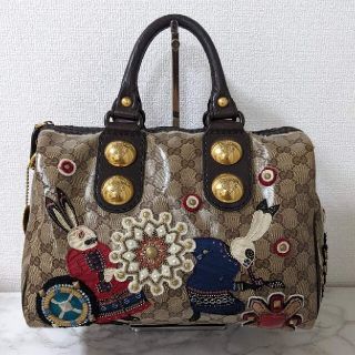 Gucci - GUCCI バブーシュカ ミニボストンバック PVCレザー ベージュ ...