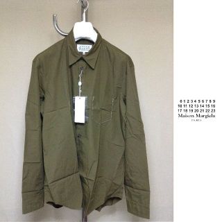 マルタンマルジェラ(Maison Martin Margiela)の新品 41 20aw マルジェラ オーバーダイ加工 シャツ カーキ 2083(シャツ)