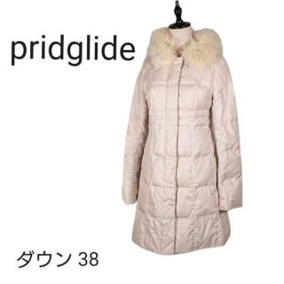 プライドグライド(prideglide)のprideglide フォックスファー ダウンコート ピンク系 38 フェザー(ダウンコート)