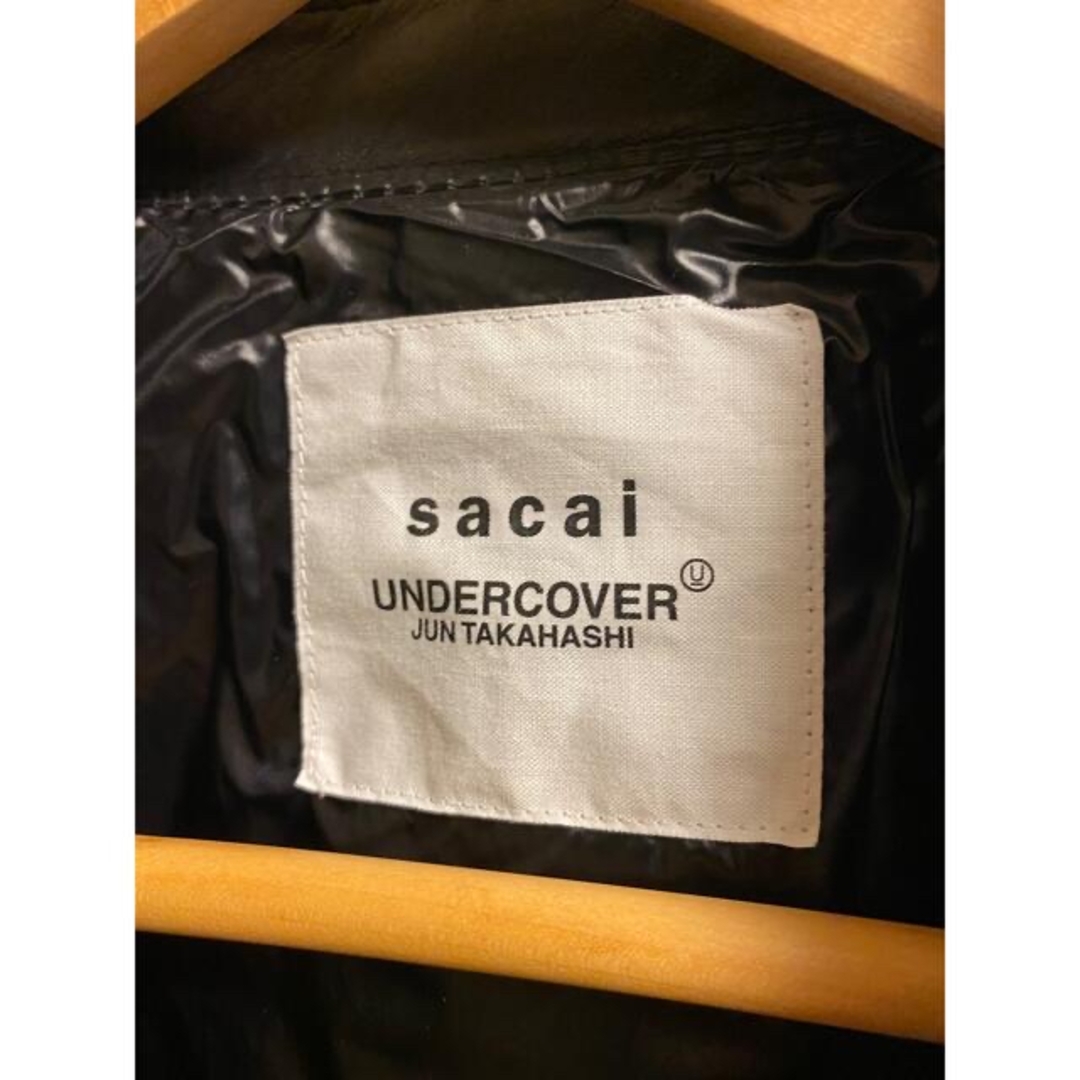 sacai(サカイ)のundercover×sacai カスタムレザーライダース　ダウン メンズのジャケット/アウター(ダウンジャケット)の商品写真