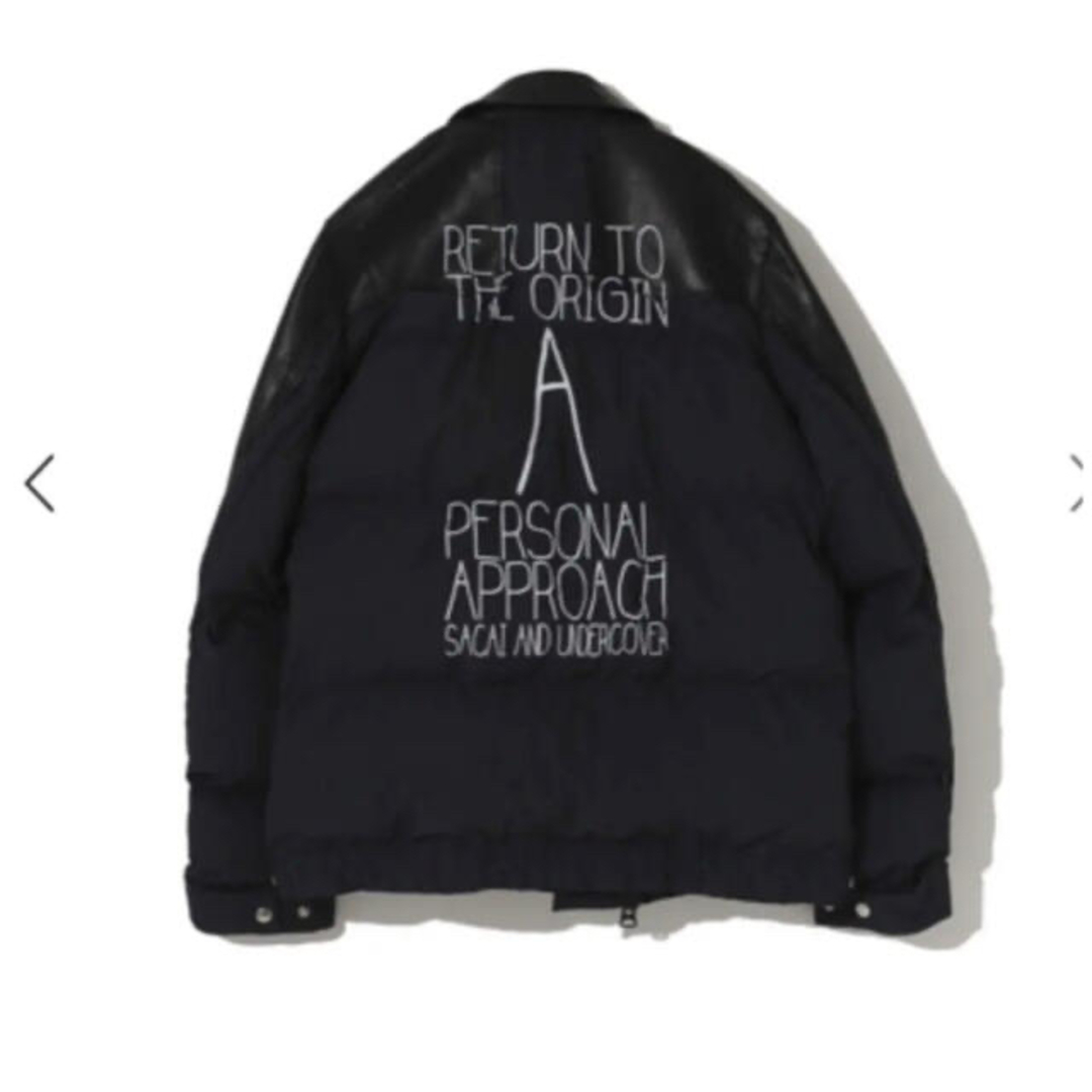 undercover×sacai カスタムレザーライダース ダウン