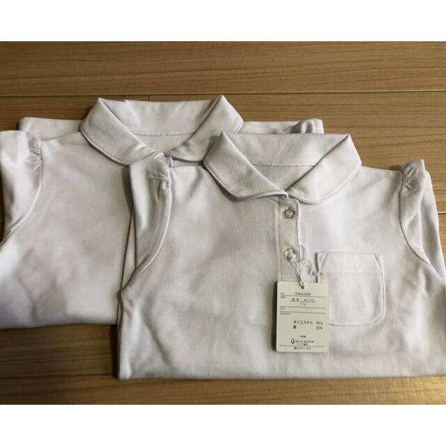 ベルメゾン(ベルメゾン)の未使用　GITA ベルメゾン　ポロシャツ　２枚セット キッズ/ベビー/マタニティのキッズ服女の子用(90cm~)(Tシャツ/カットソー)の商品写真