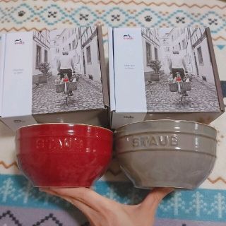 ストウブ(STAUB)の週末SALE✨ストウブ セラミックボール14cm🍀アンティークカラー(食器)