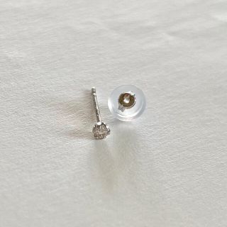 ダイヤモンドピアス  片耳 プラチナピアス 0.05ct pt900 (ピアス(片耳用))