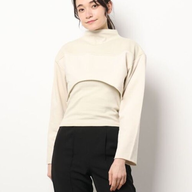 AMERI OPEN SLEEVE LAYERED SWEAT - トレーナー