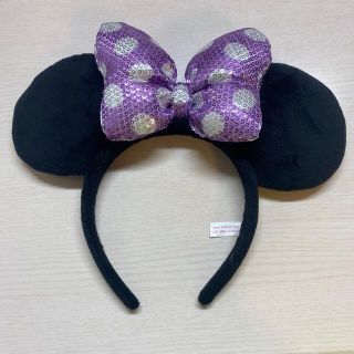 ディズニー(Disney)のディズニー　紫　カチューシャ　ミニー(カチューシャ)