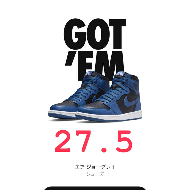 NIKE エアジョーダン1 Dark Marina Blue  aj1