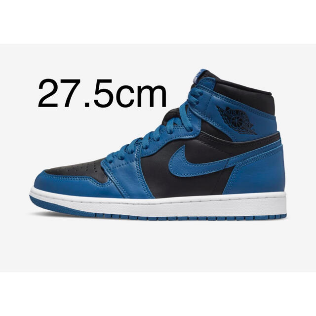 スニーカーNike Air Jordan 1 High OG ダークマリーナブルー27.5