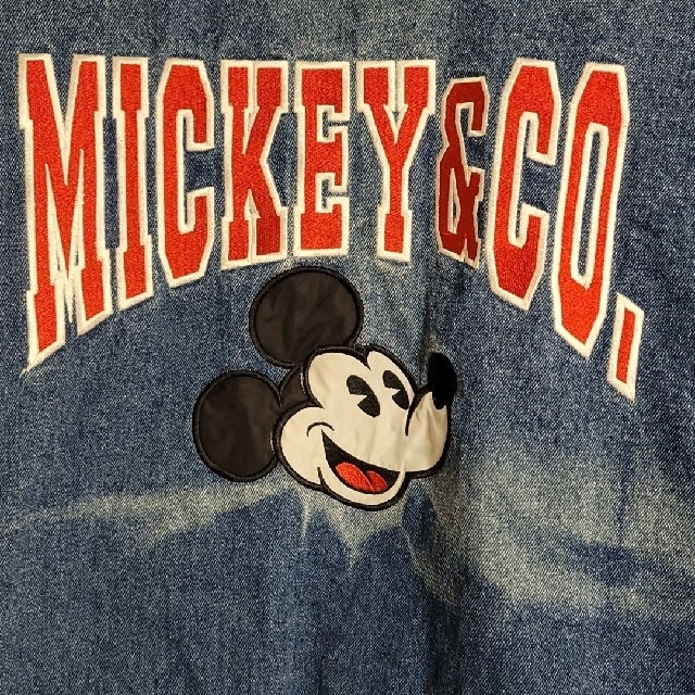 ヴィンテージ Disney ディズニー Mickey ミッキー スタジャン 刺繍