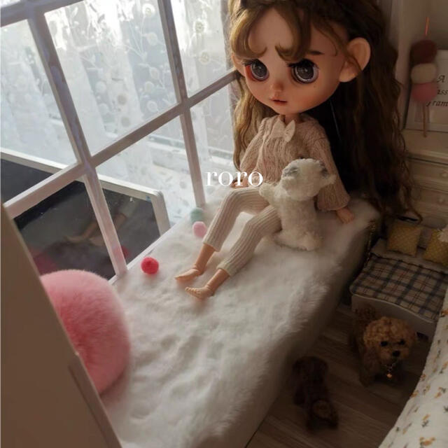 ドールハウス人形小物ラグマットミニチュア絨毯ブライスカーペットりかちゃんオビツ ハンドメイドのおもちゃ(ミニチュア)の商品写真
