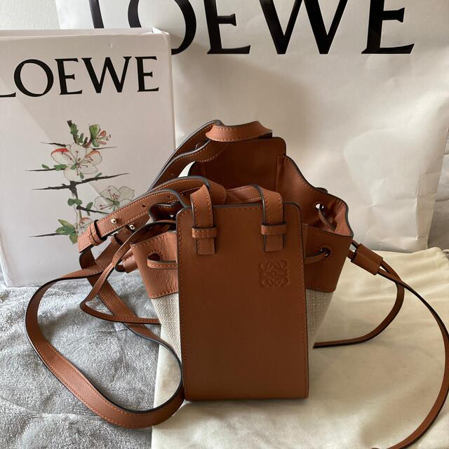 完売品 LOEWE ハンモックミニ tan natural ロエベ