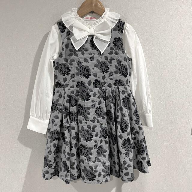 BeBe(ベベ)の入学式フォーマル　ワンピース　ジャケット　3点セット キッズ/ベビー/マタニティのキッズ服女の子用(90cm~)(ドレス/フォーマル)の商品写真