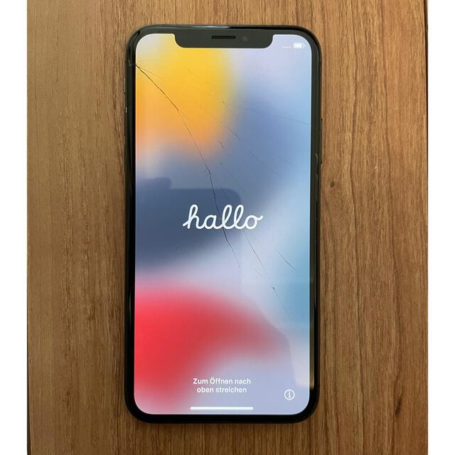 iphone x 256GB softbank simロック解除済　画面割れスマホ/家電/カメラ