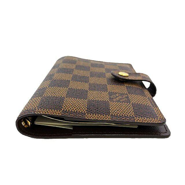 はずっと ☆美品☆ルイヴィトンLOUISVUITTON アジェンダPMダミエエベヌ