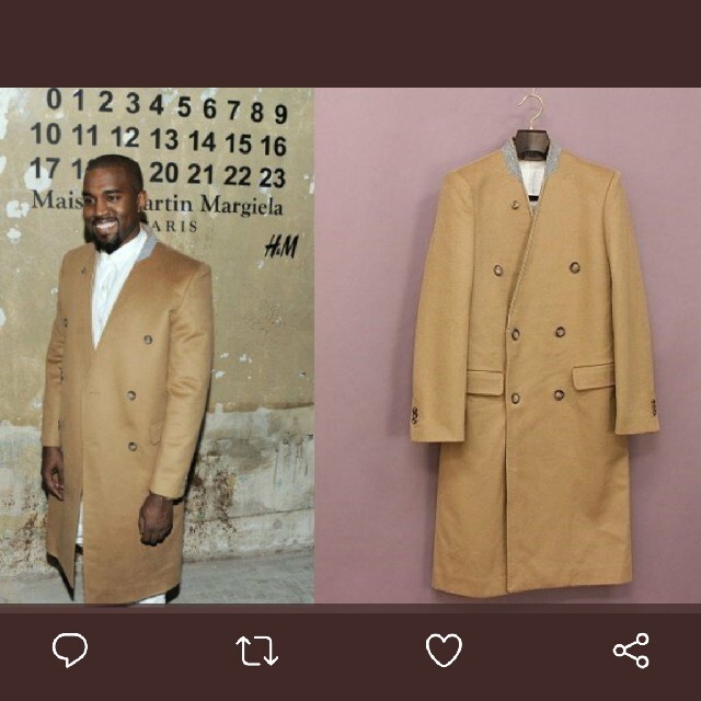 Maison Martin Margiela(マルタンマルジェラ)のチェスターコート マルジェラ H&M メンズのジャケット/アウター(チェスターコート)の商品写真