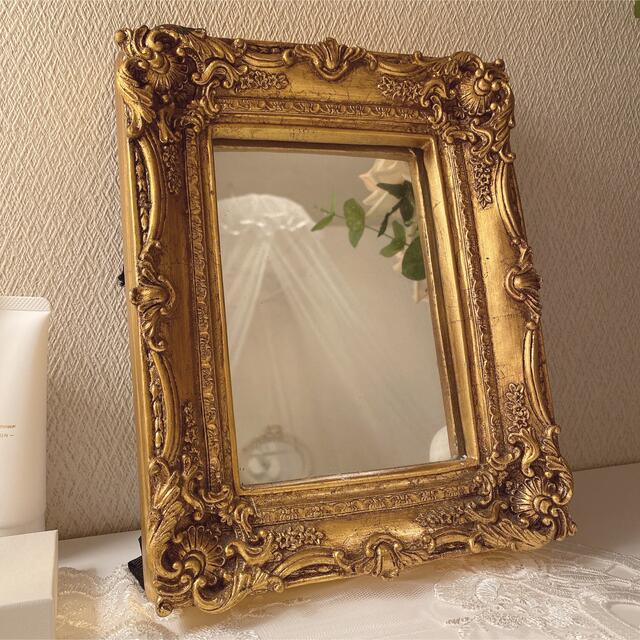 ZARA HOME(ザラホーム)のgold mirror♡ インテリア/住まい/日用品のインテリア小物(壁掛けミラー)の商品写真