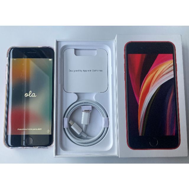 SIMフリー iPhone SE2 64GB 100% 赤 スマートフォン本体