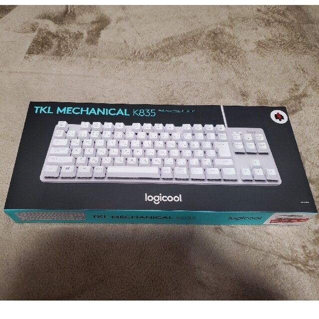 Logicool K835 TKL リニア ホワイト 赤軸