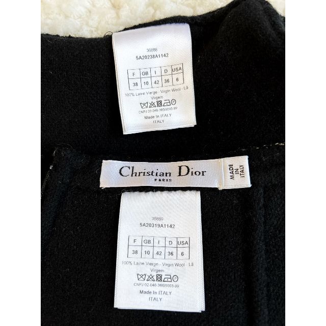 Christian Dior(クリスチャンディオール)の Christian Dior 美品 ダブルフェイス エレガント セットアップ  レディースのフォーマル/ドレス(スーツ)の商品写真